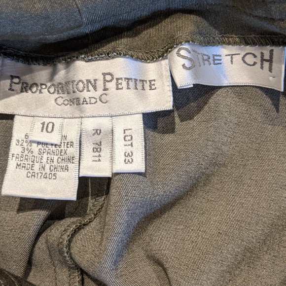 Proportion Petite Conrad C Jacket & Trouser Set Olive Green 8/10 - Picture 15 of 16